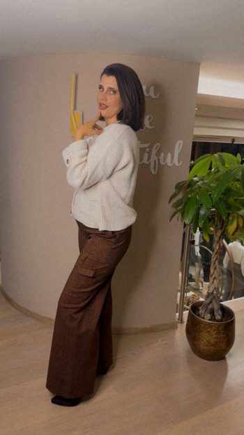 Παντελόνι cargo snake print