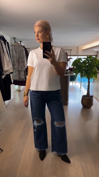 t-shirt βαμβακερό  oversized