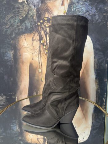 Καφέ Μπότες Suede