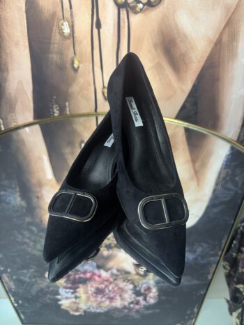 Γόβες Mules Μαύρες Suede