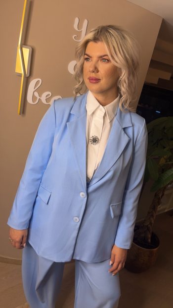 Κοστούμι Με Σχεδιαστικό Παντελόνι